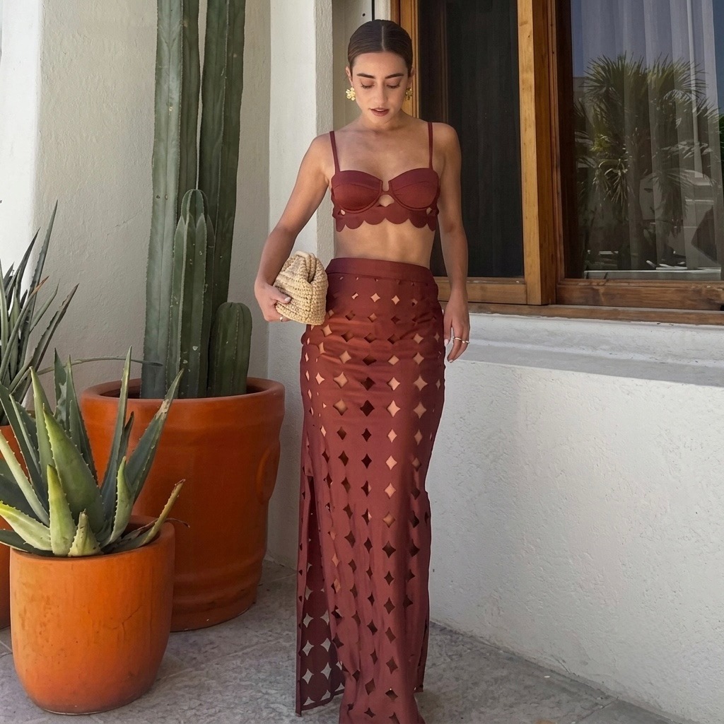 Tulum Terracotta Laser-Cut Maxi Set
